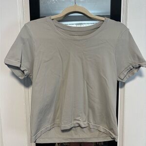 Casual Gray Short Sleeve Tee